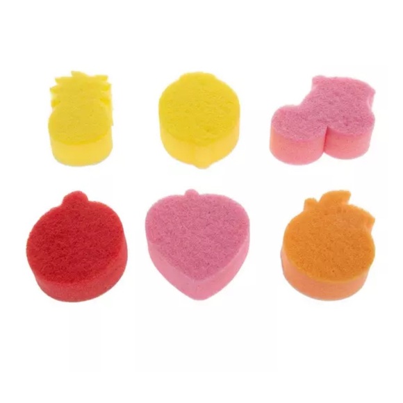 Joie 6-piece Fruit Kitchen Sponges - New - Picture 3 of 3